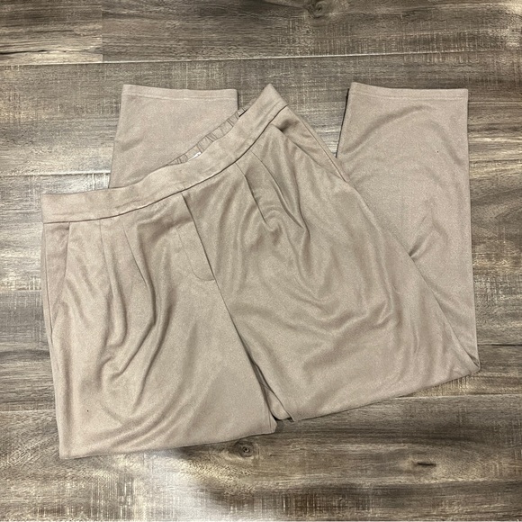 Aritzia Babaton Cohen Tan Suede Pants - Picture 8 of 8